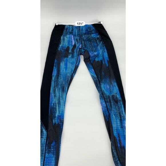 Women's Multi-Tone Blue Athletic Fitted Leggings Women's Size Small - Picture 6 of 6